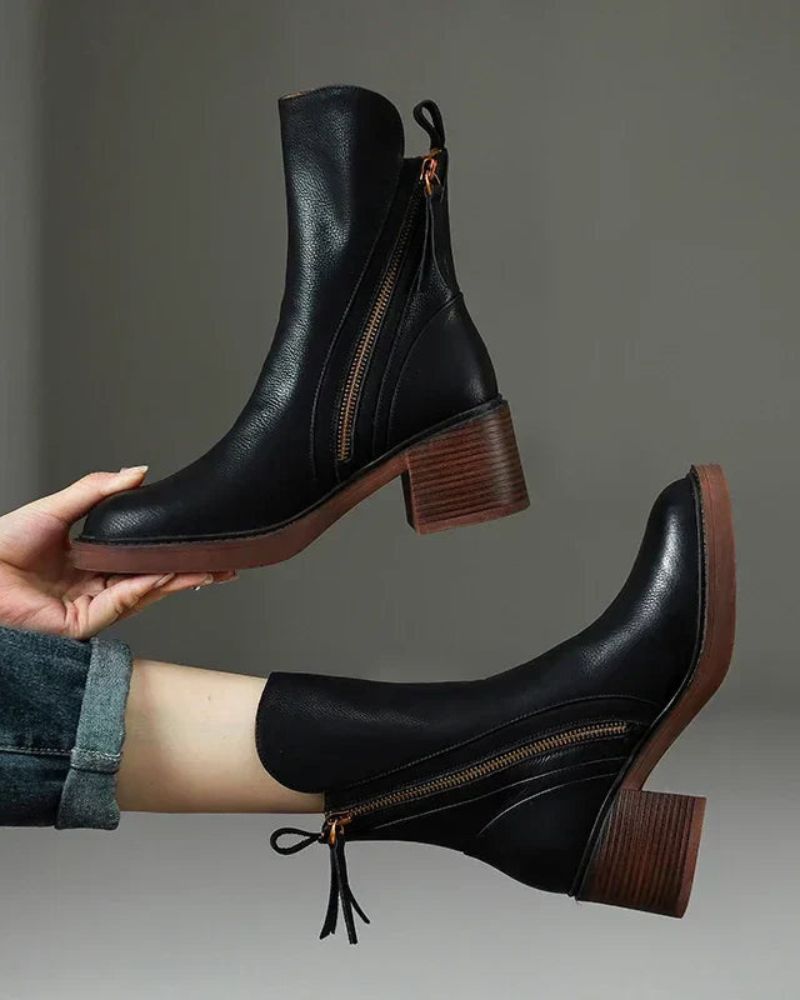Valerie | Zip Ankle Boots