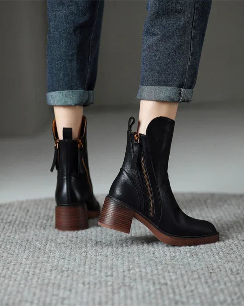 Valerie | Zip Ankle Boots