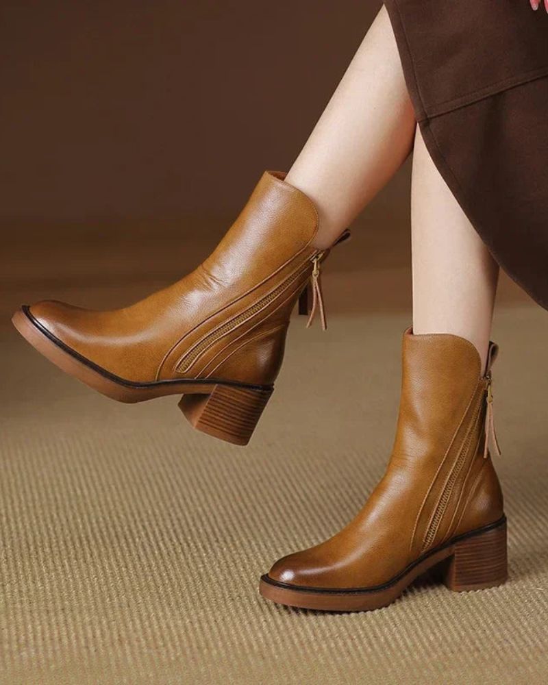 Valerie | Zip Ankle Boots