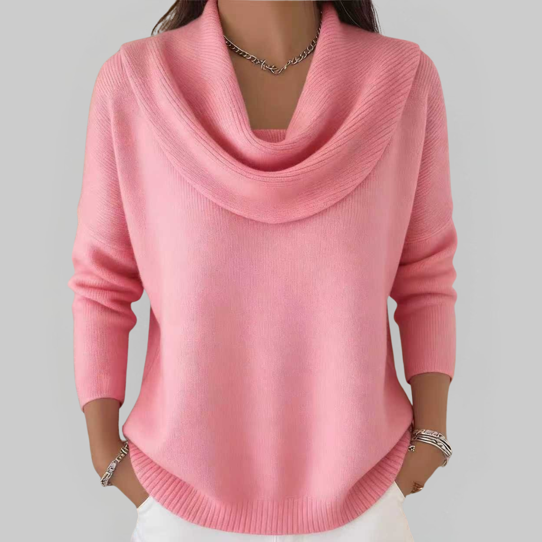 Leo | Soft Cowl Neck Sweater