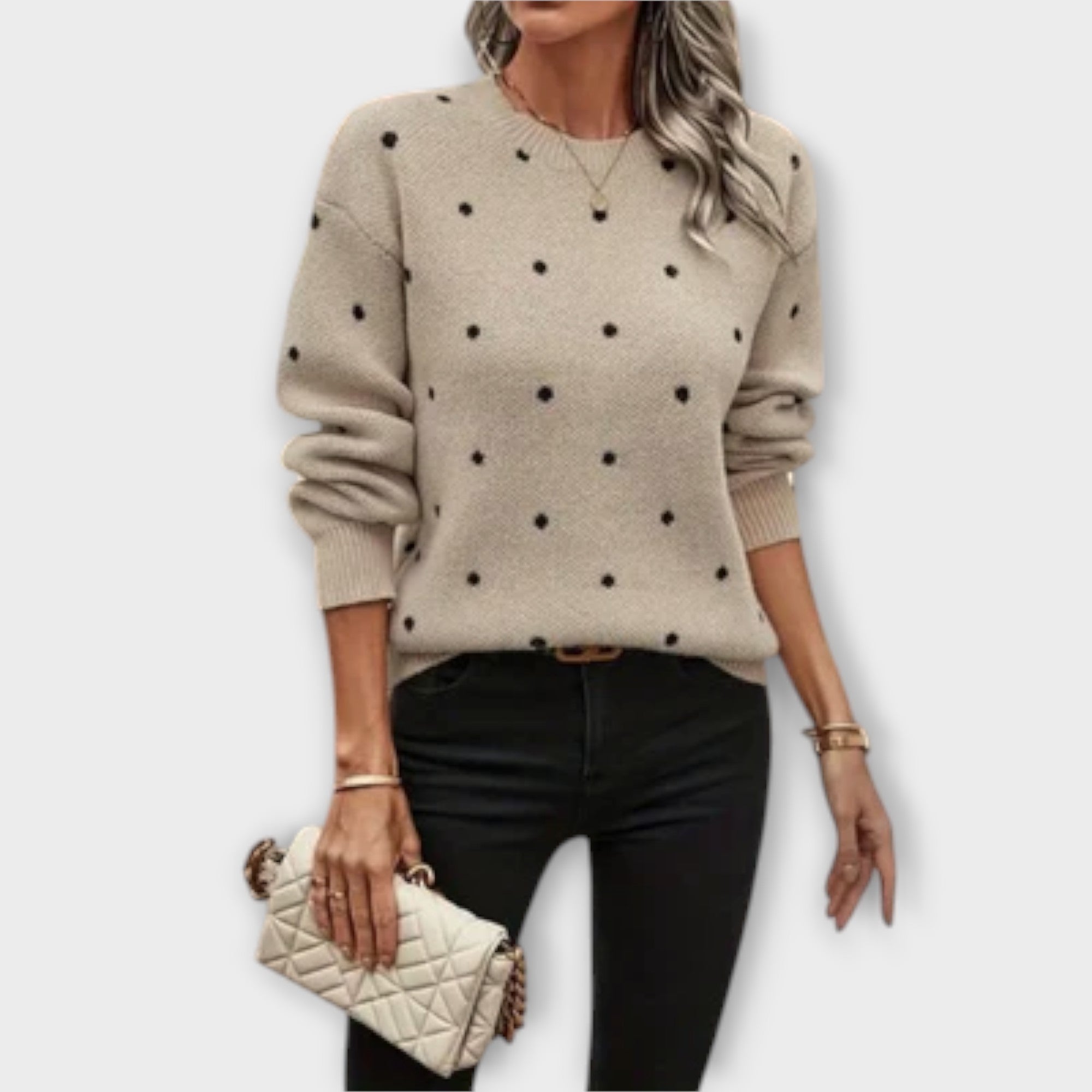 Imelda – Casual Long-Sleeve Knit Sweater
