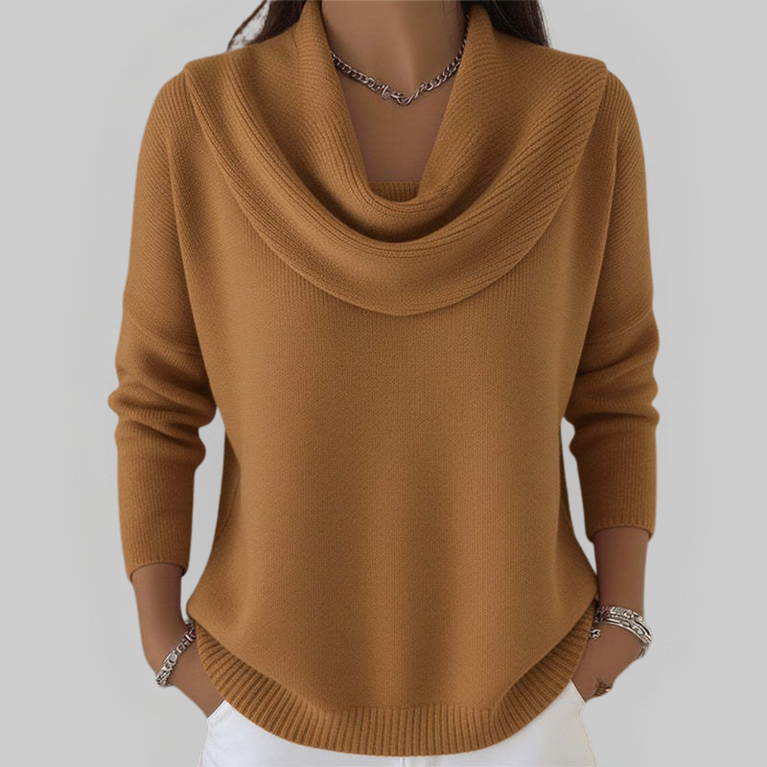Lena | Soft Cowl Neck Sweater