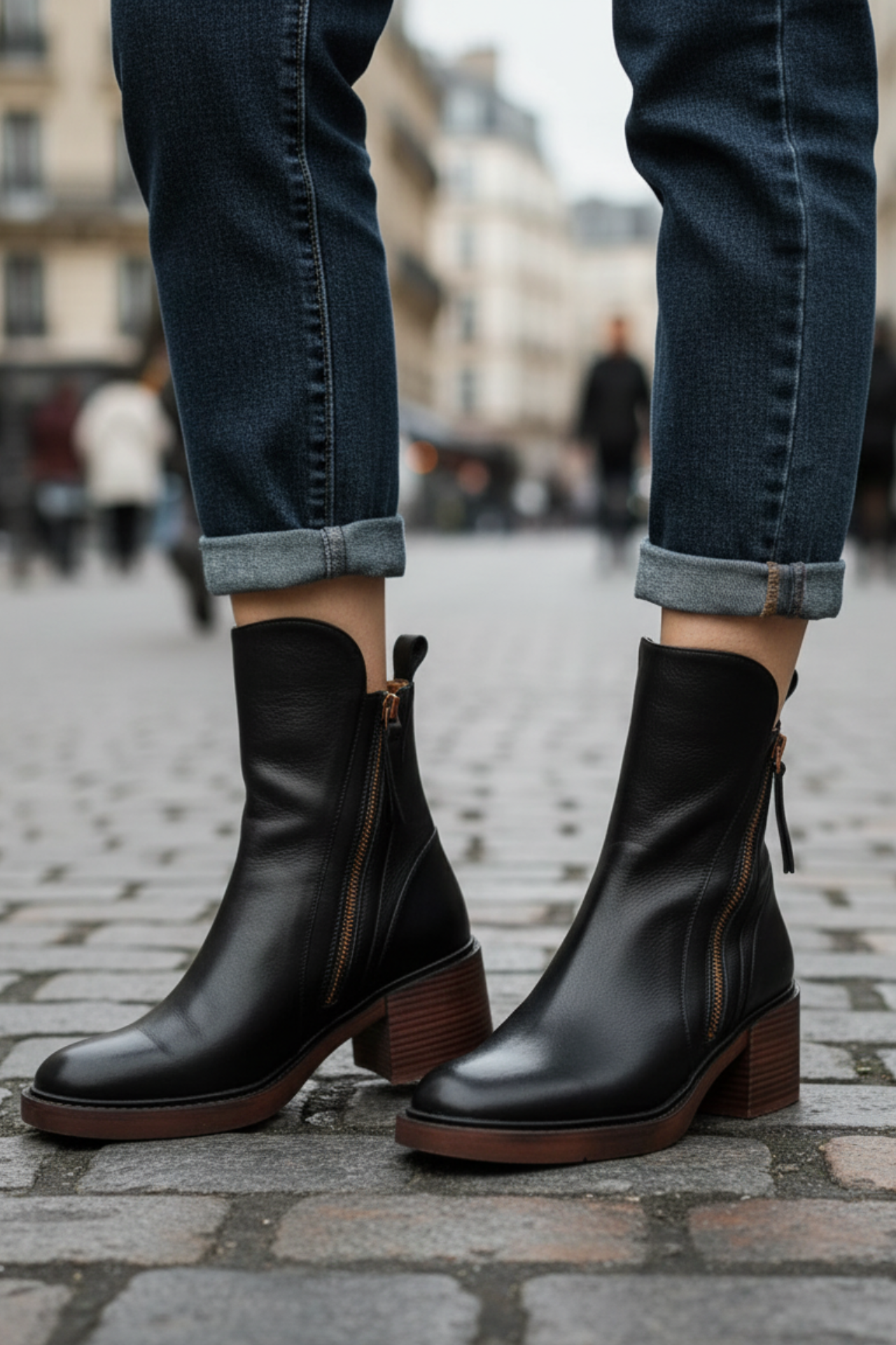 Valerie | Zip Ankle Boots