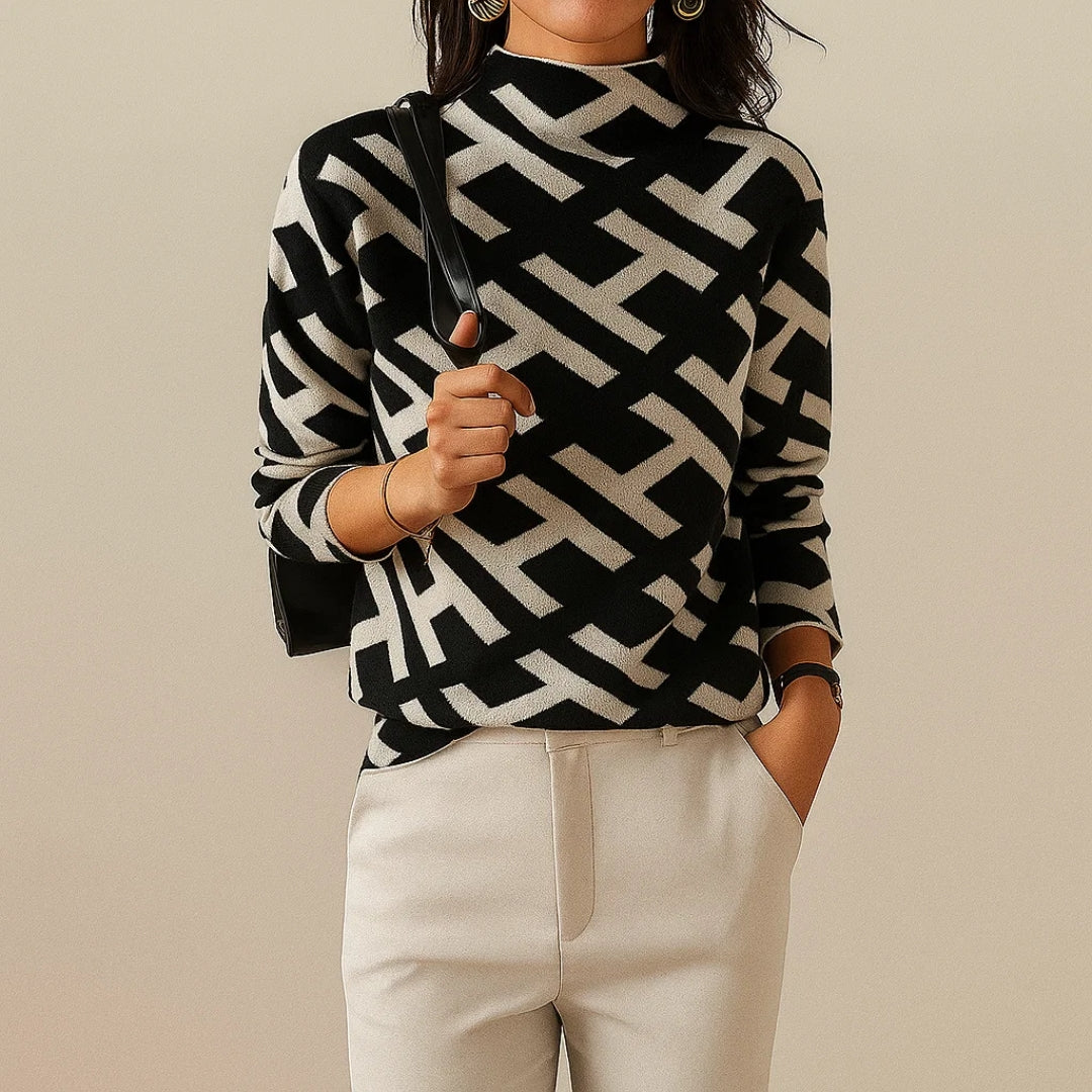 Lauren | Elegant Geometric Knit