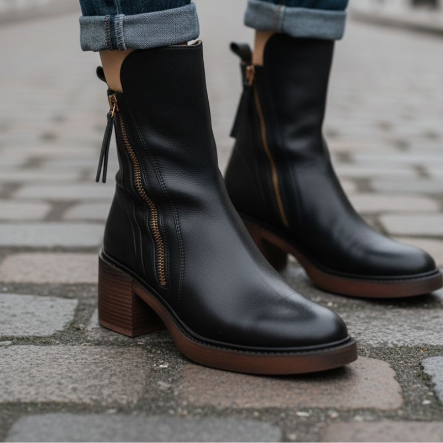 Valerie | Zip Ankle Boots