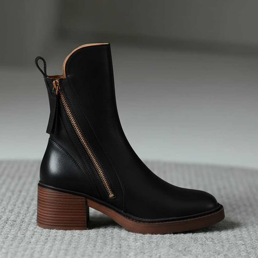 Valerie | Zip Ankle Boots