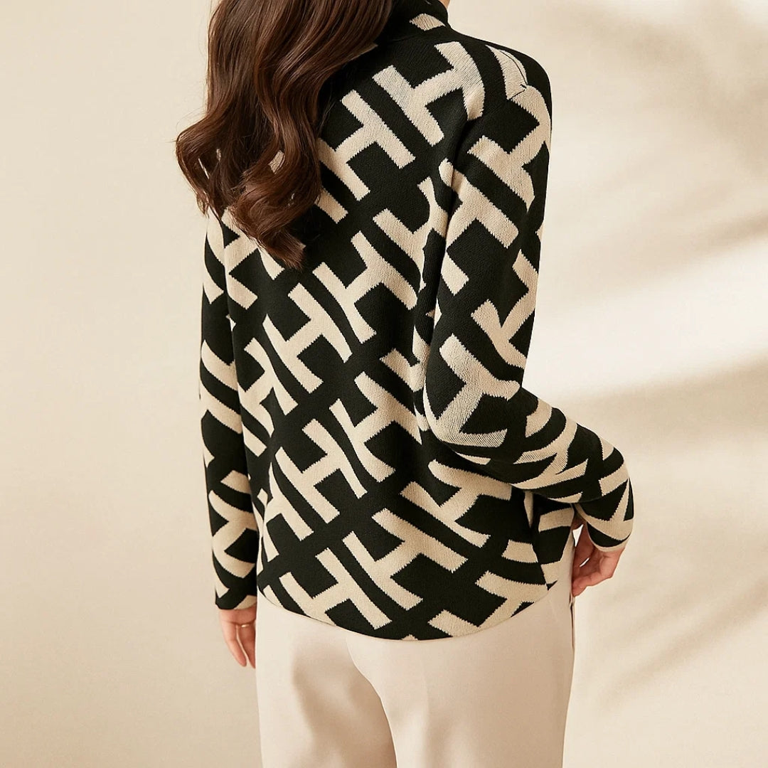 Lauren | Elegant Geometric Knit