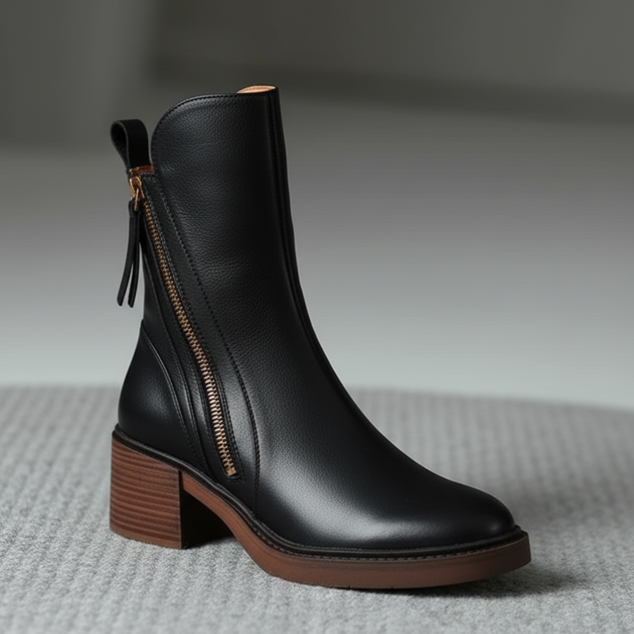 Valerie | Zip Ankle Boots