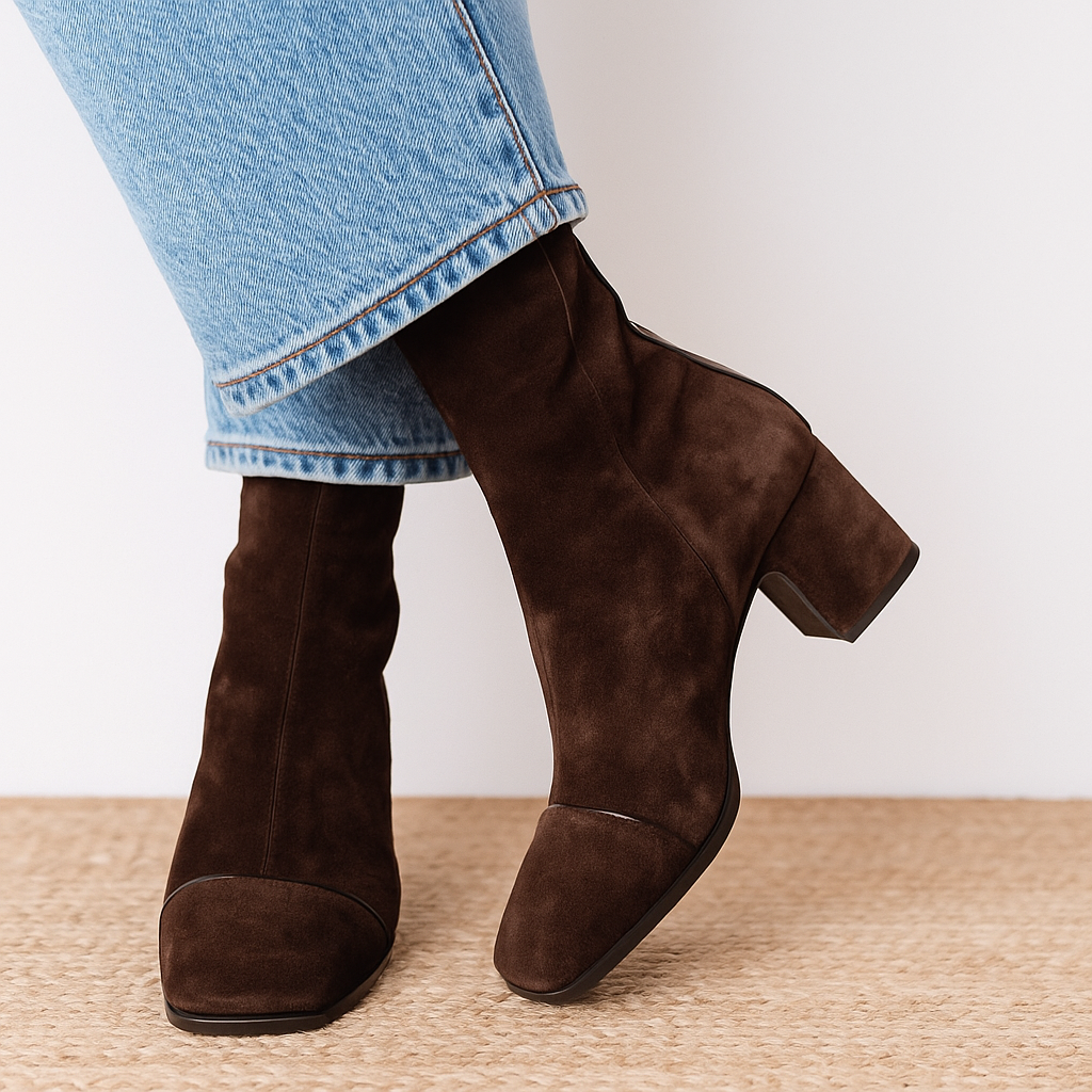 Mathilde | Block-Heel Ankle Boots