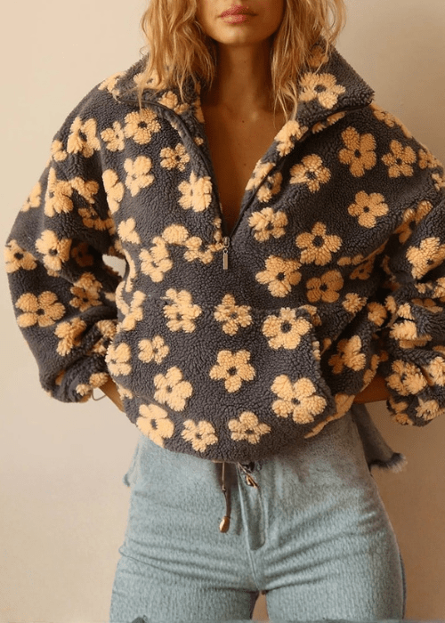 Mathilde | Cosy Flower Sweater