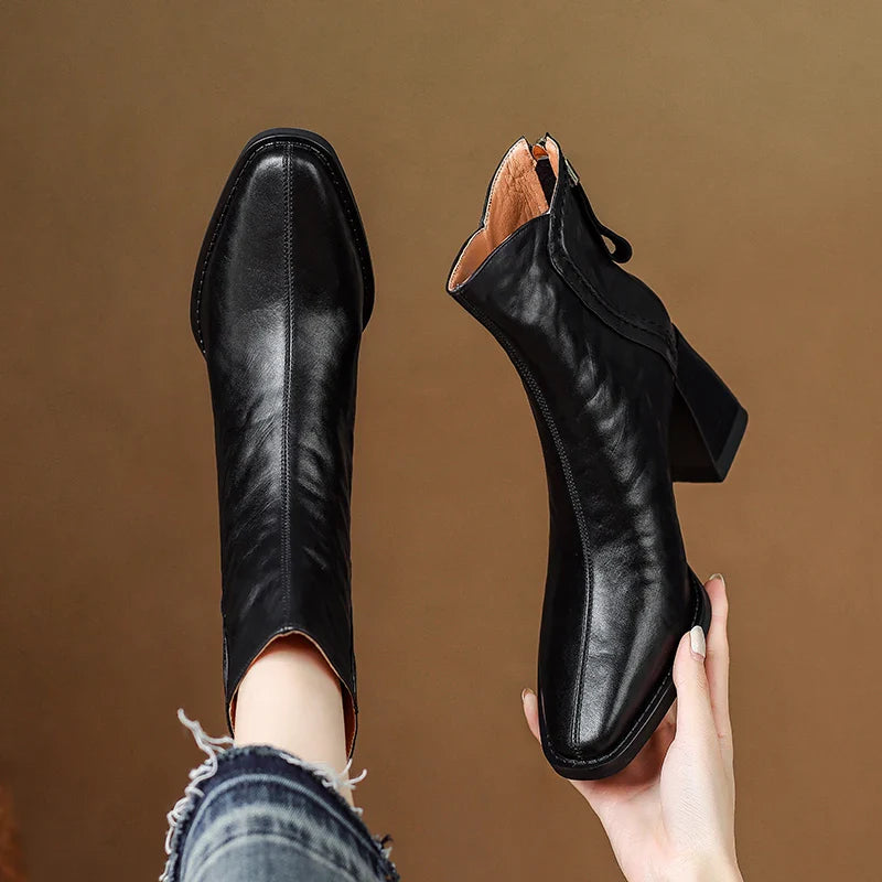 Sharon - Elegant Comfort Heel Boots