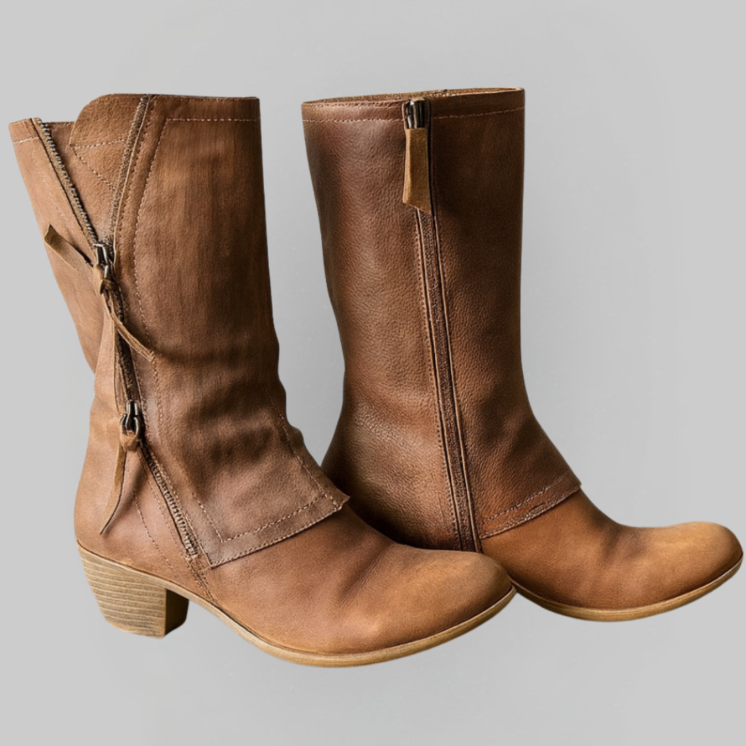 Clara | Water-Resistant Leather Boots