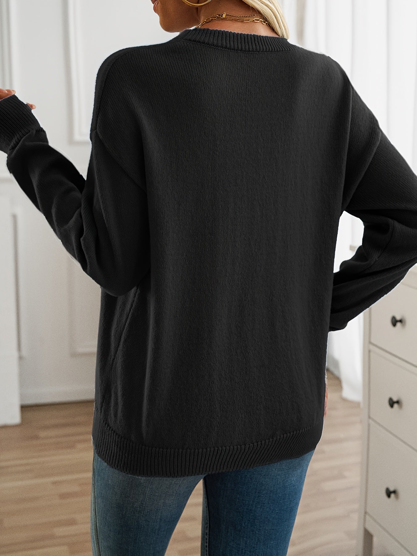 Elisabeth - Long Sleeve Crew Neck Sweater