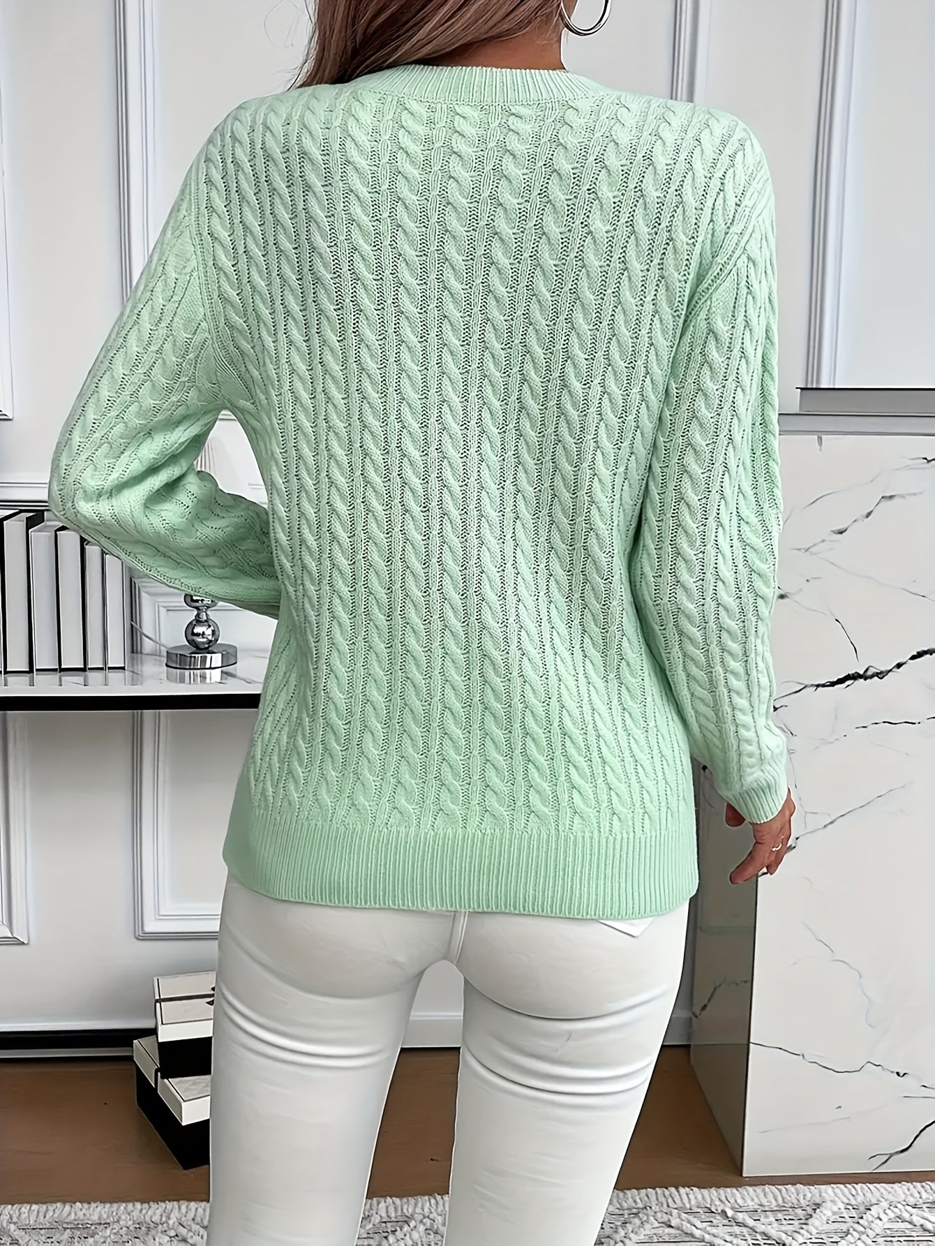 Antonella - Casual Loose-Fit Round Neck Sweater