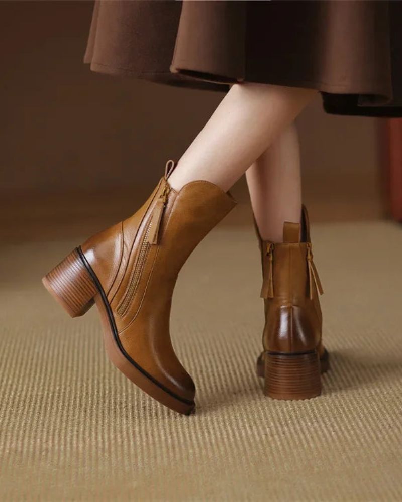 Valerie | Zip Ankle Boots