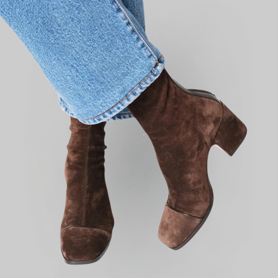 Mathilde | Block-Heel Ankle Boots