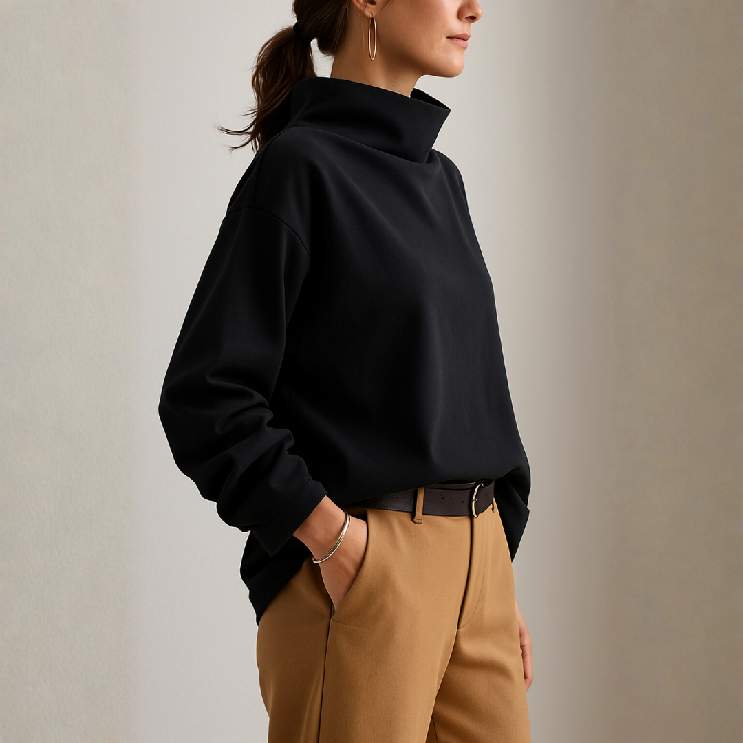 Elly | Soft High-Neck Sweater