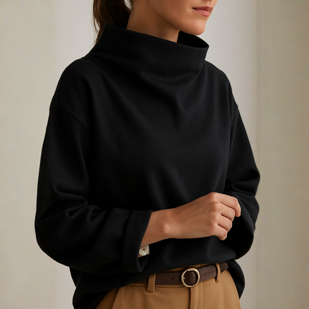 Elly | Soft High-Neck Sweater