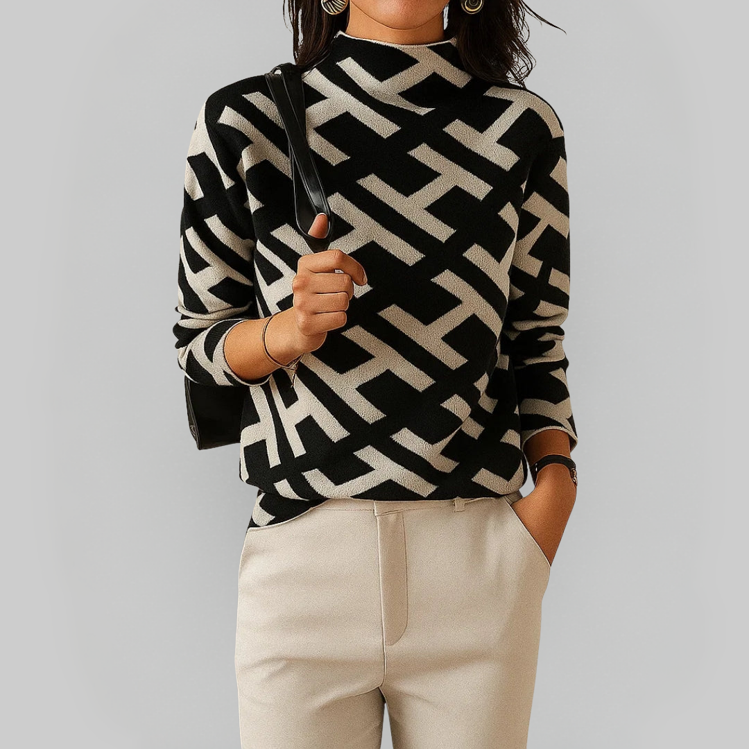 Lauren | Elegant Geometric Knit