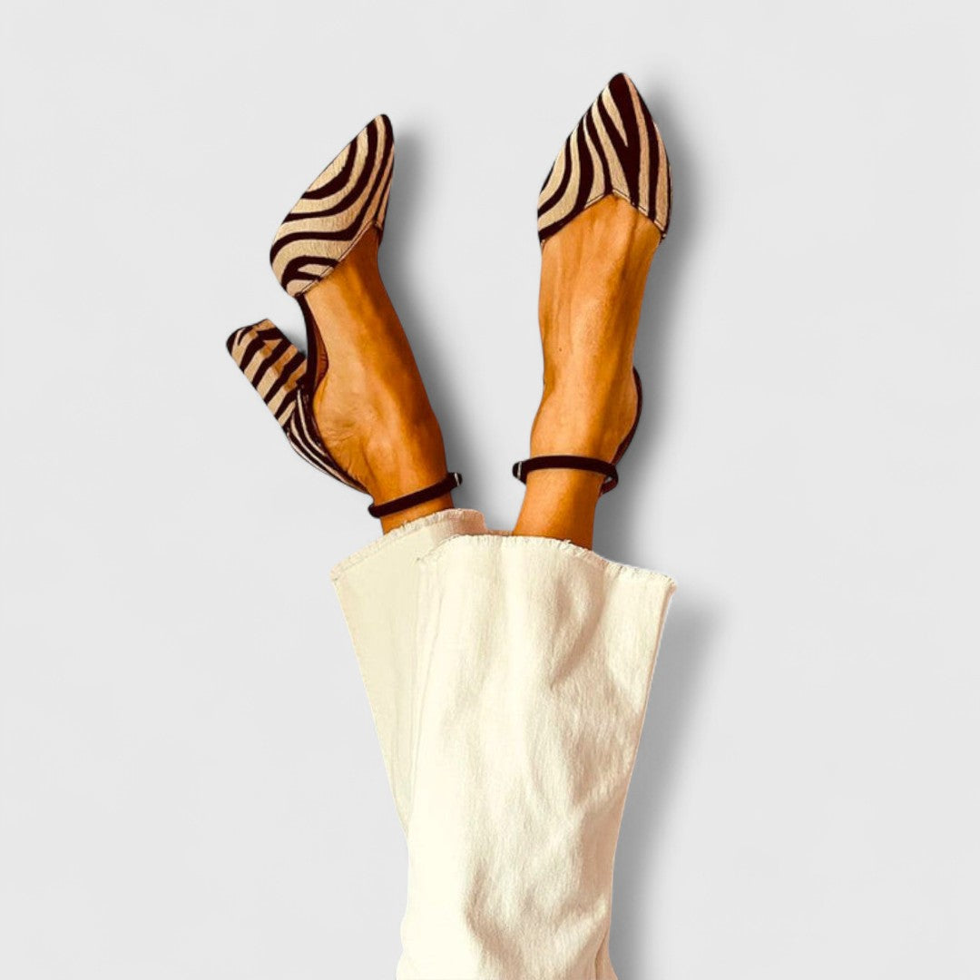Zebrina – Heels with Zebra Print