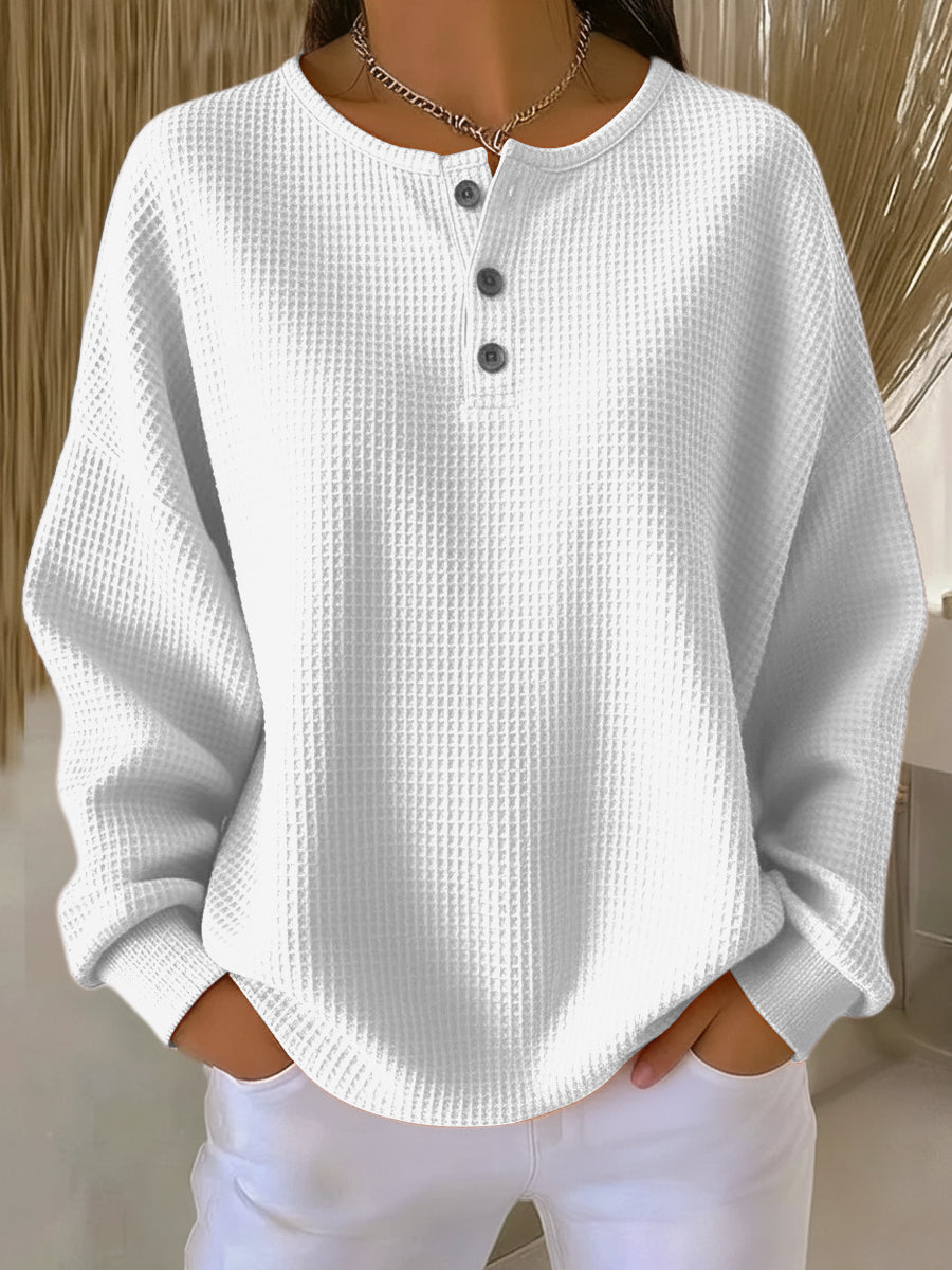 Anne | Casual Sweatshirt with Collar