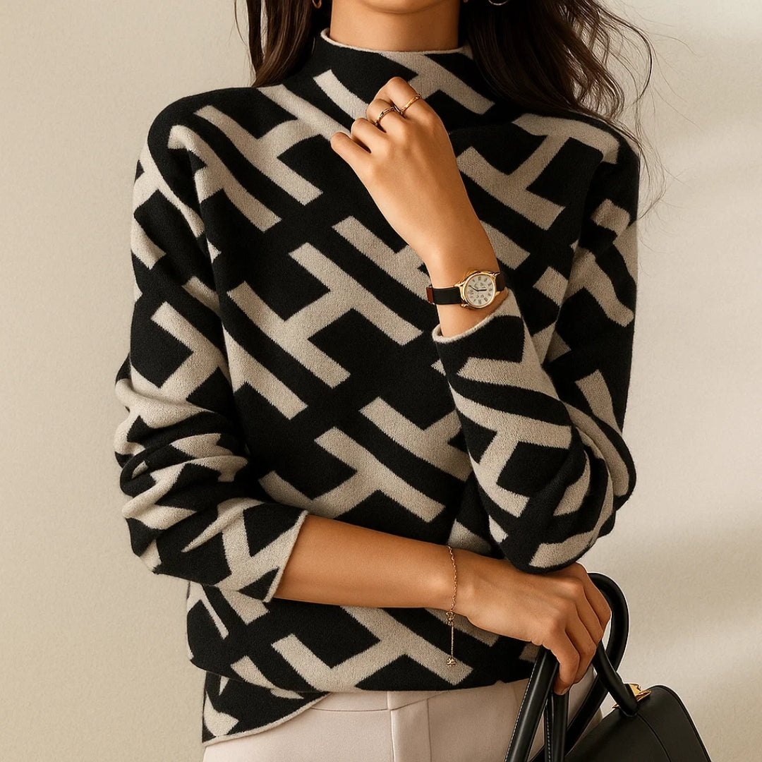 Lauren | Elegant Geometric Knit