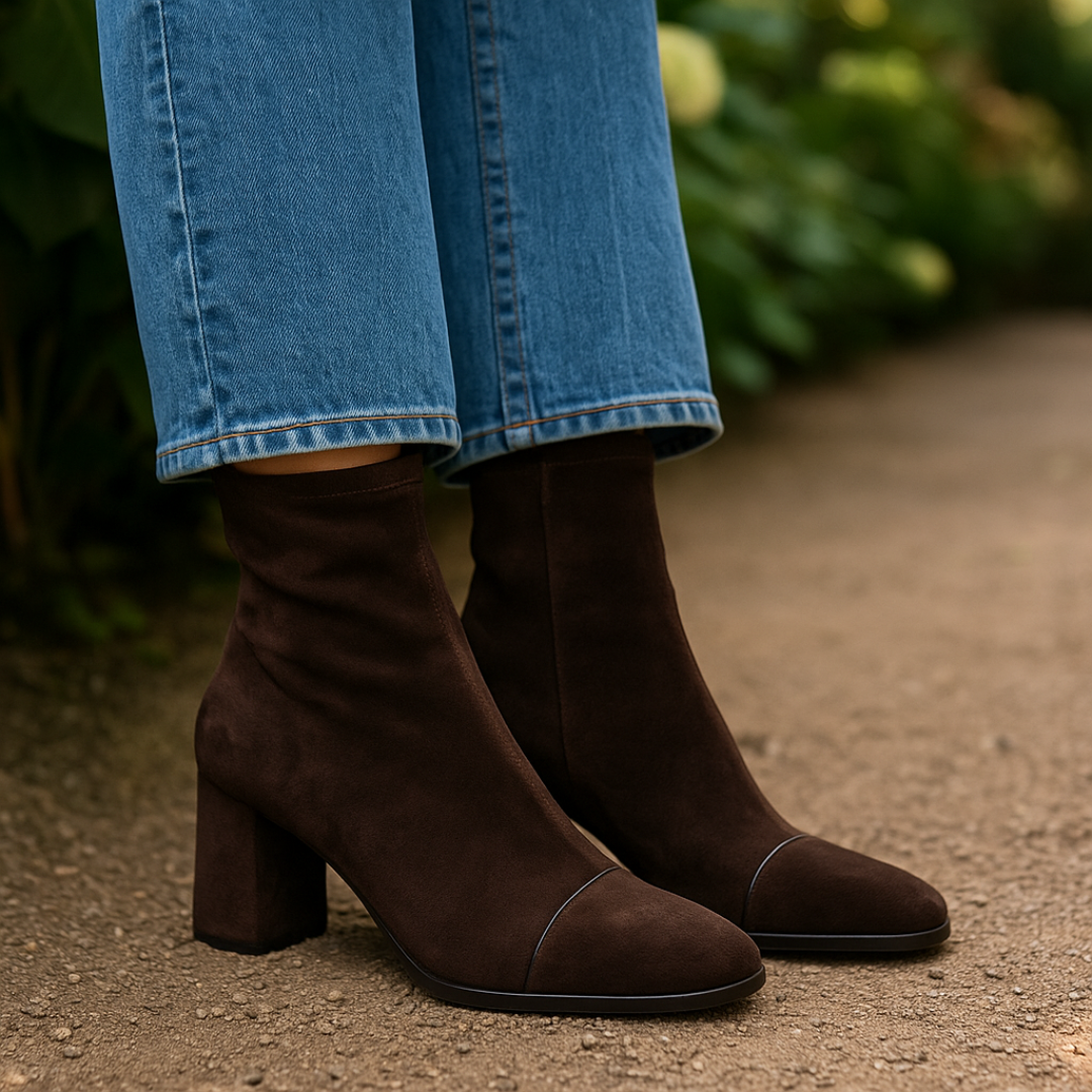 Mathilde | Block-Heel Ankle Boots