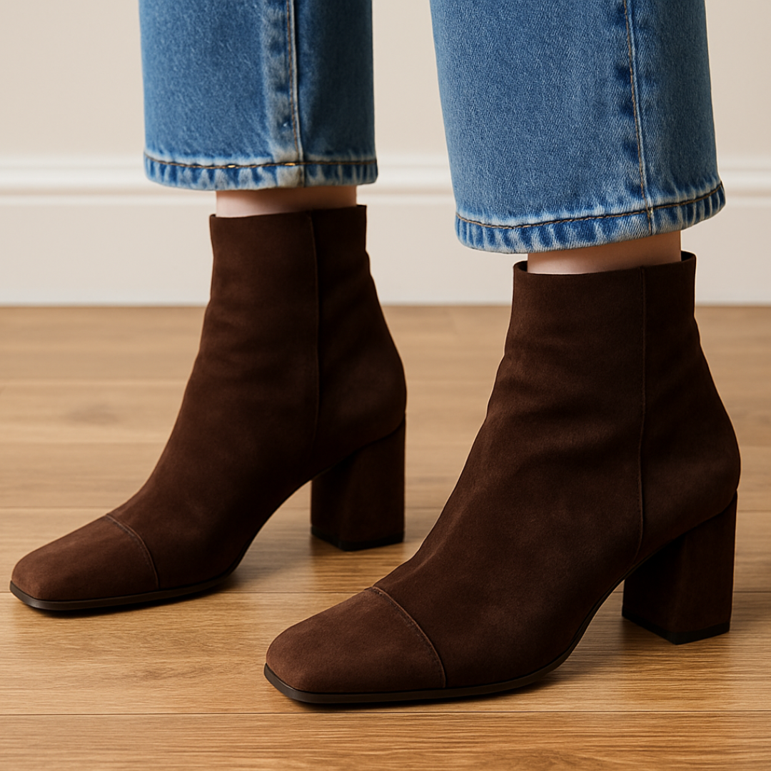 Mathilde | Block-Heel Ankle Boots