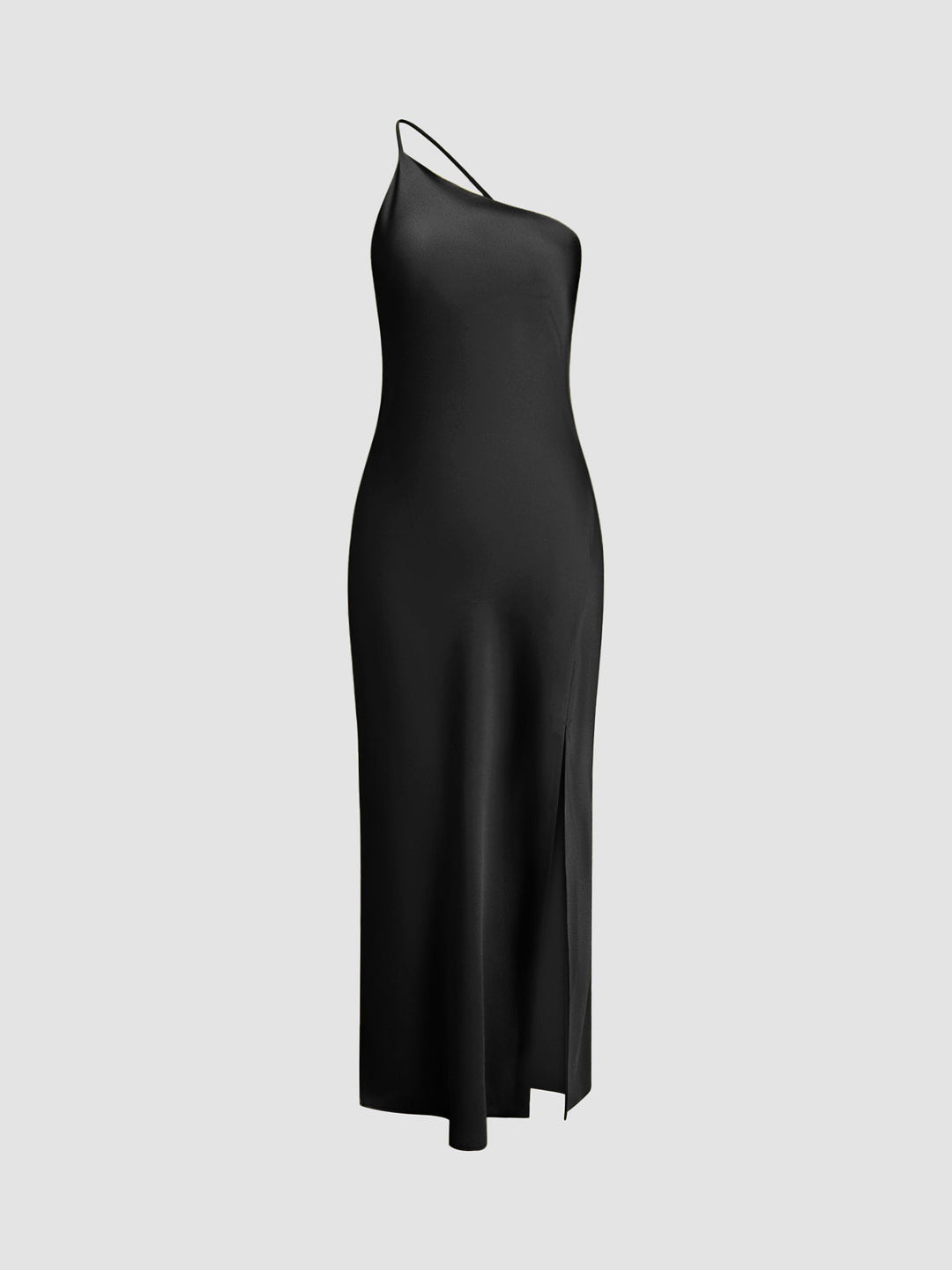 Open-Back Slit Maxi Wedding Guest Dress