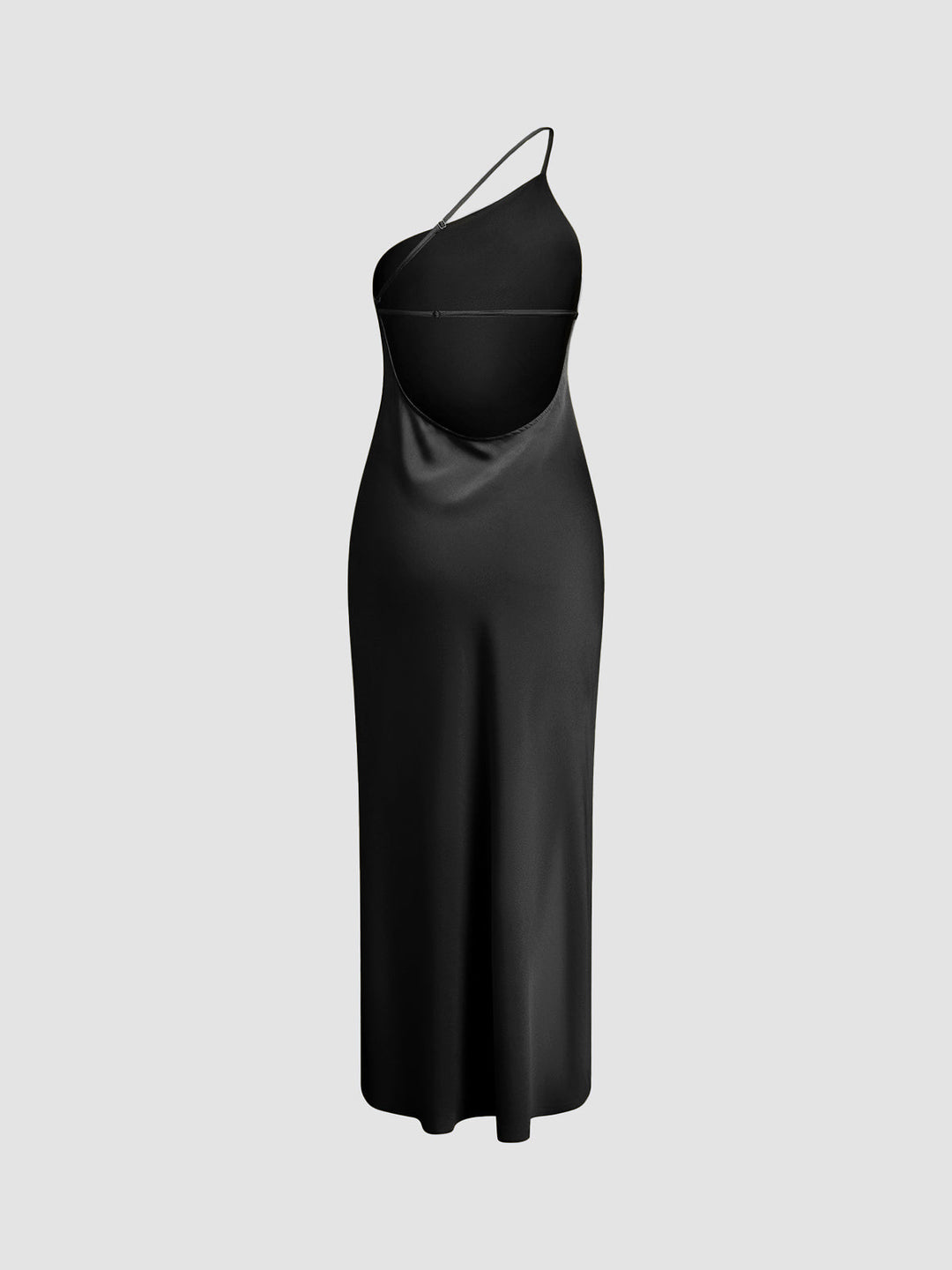 Open-Back Slit Maxi Wedding Guest Dress