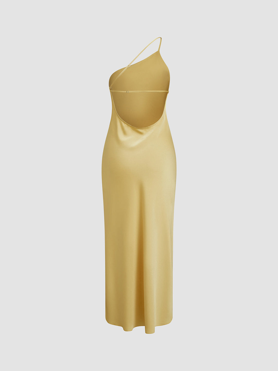 Open-Back Slit Maxi Wedding Guest Dress