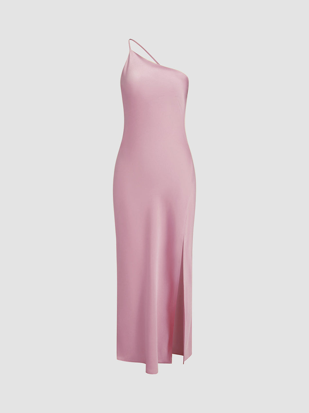 Open-Back Slit Maxi Wedding Guest Dress