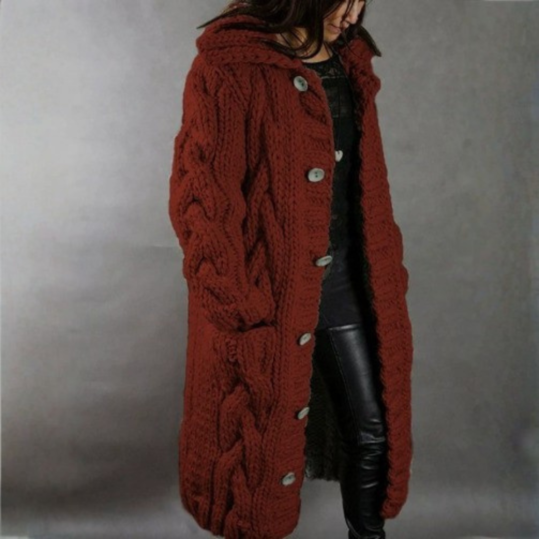 Rowena | Cosy Cable-Knit Coat