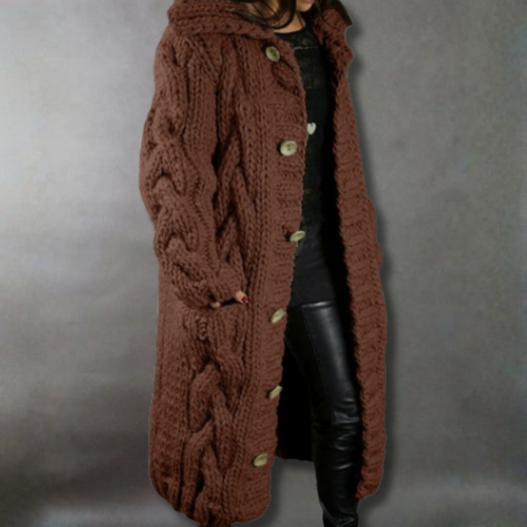 Rowena | Cosy Cable-Knit Coat