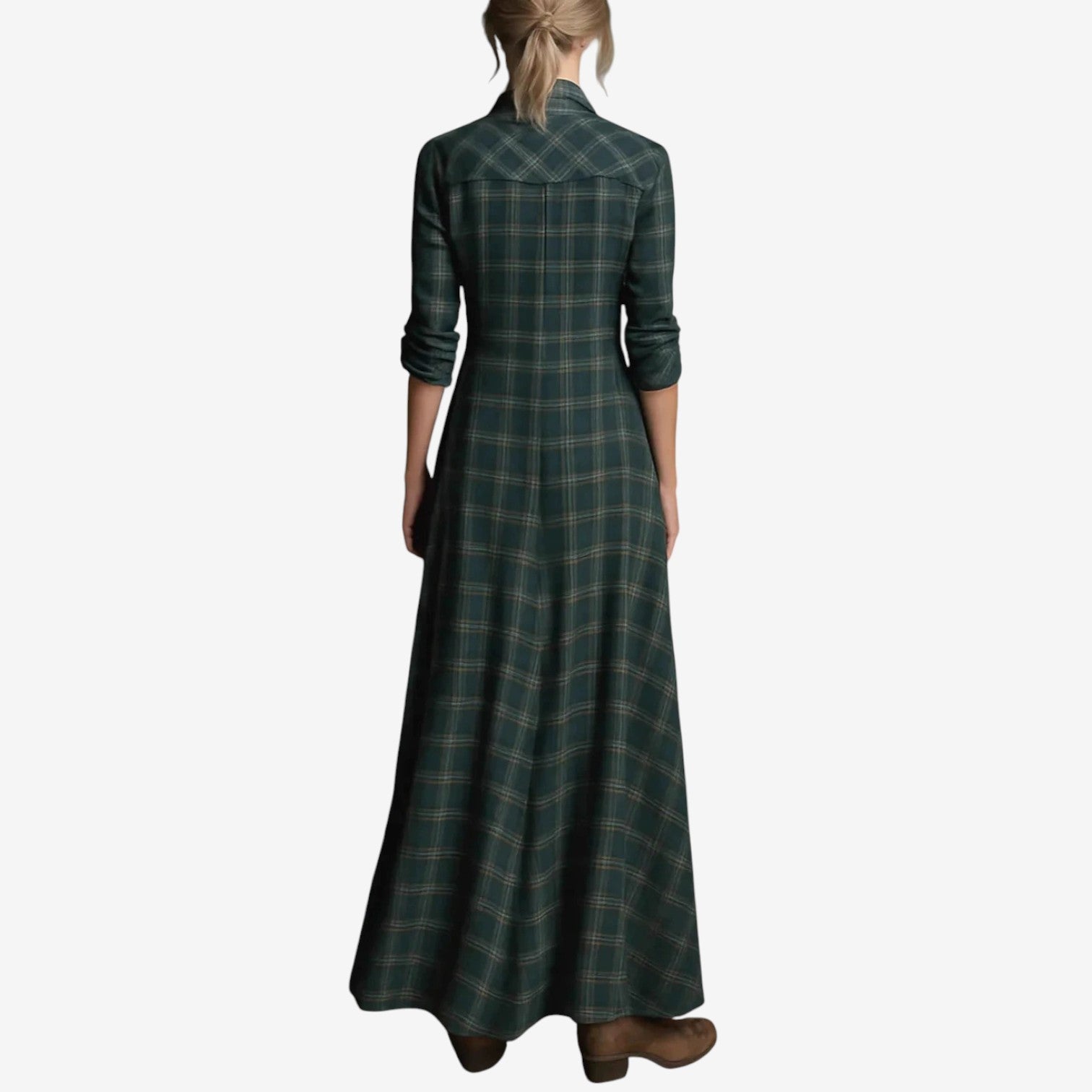 Elodie | Classic Check Winter Dress