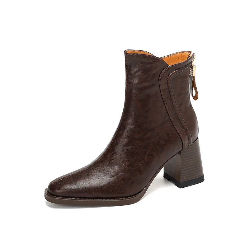 Sharon - Elegant Comfort Heel Boots