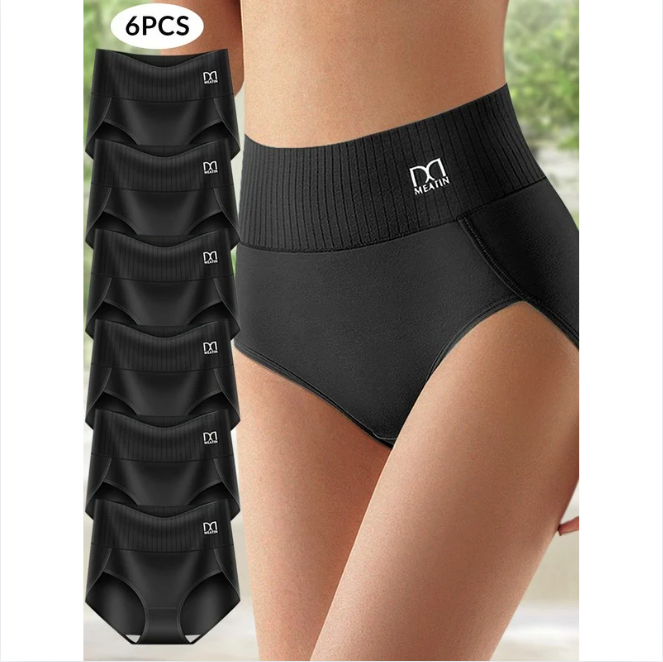 Soft Support High-Waist Briefs (6-Pack)