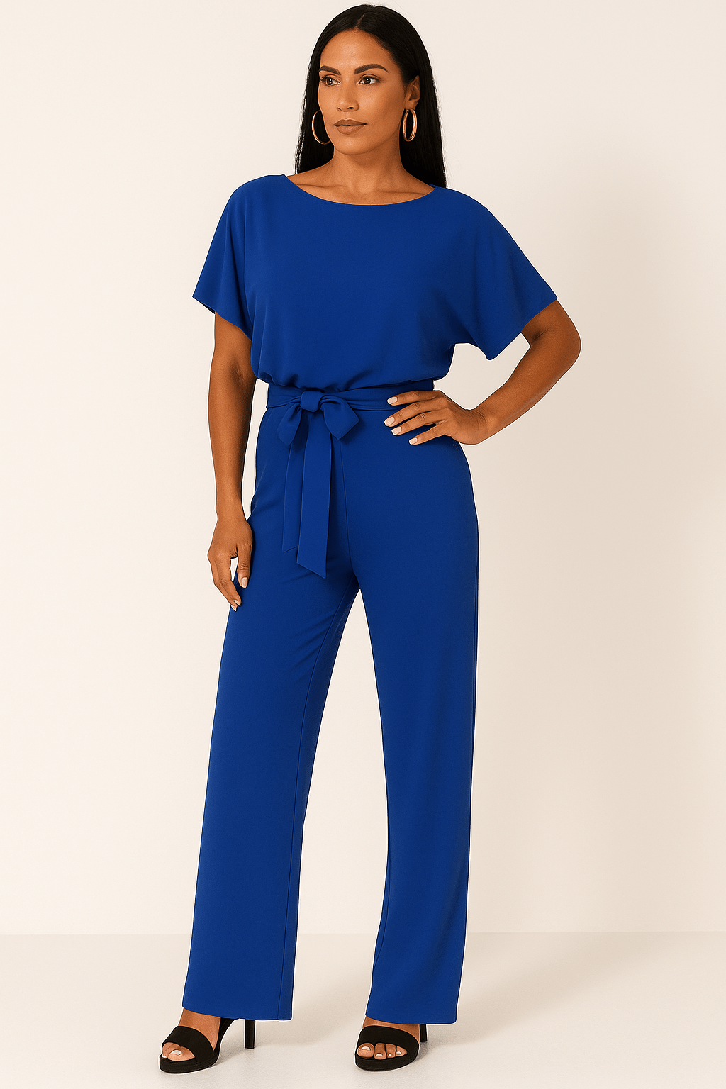 Elegant Belted Jumpsuit