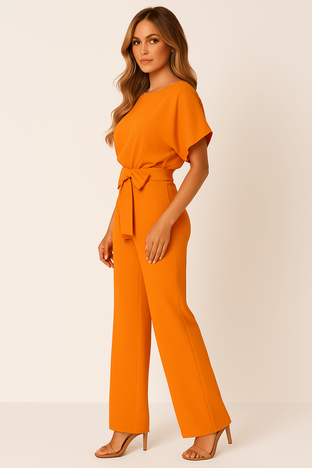 Elegant Belted Jumpsuit