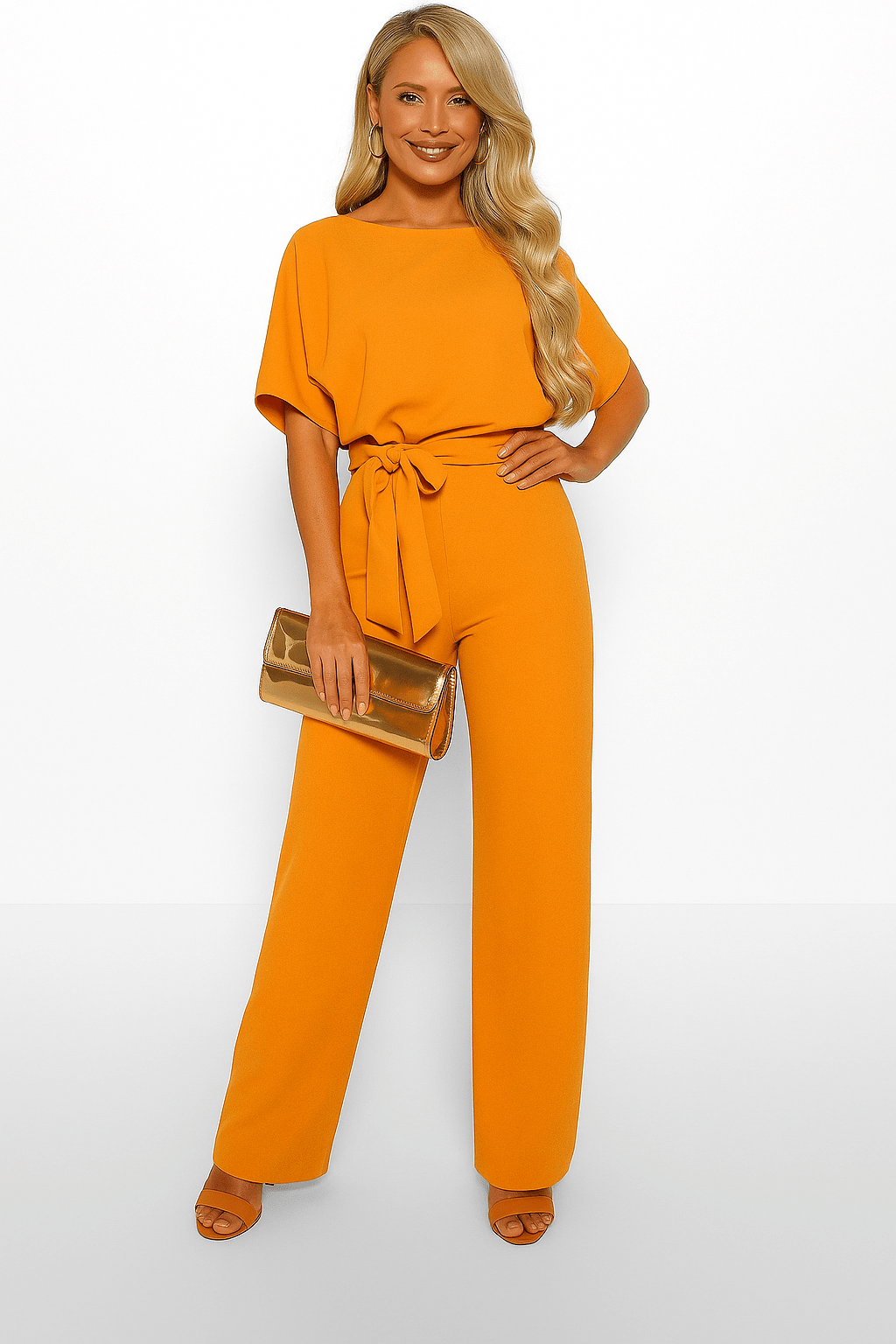 Elegant Belted Jumpsuit
