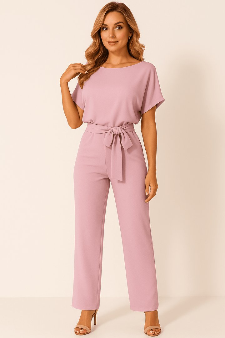 Elegant Belted Jumpsuit