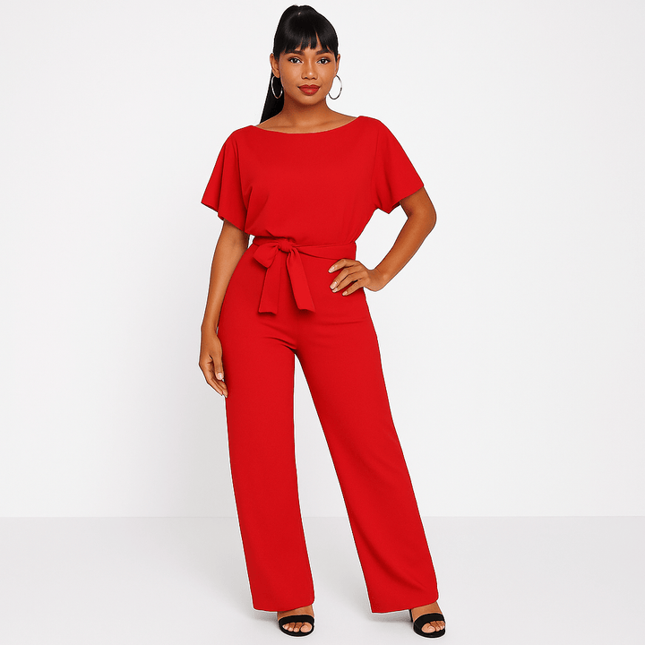 Elegant Belted Jumpsuit