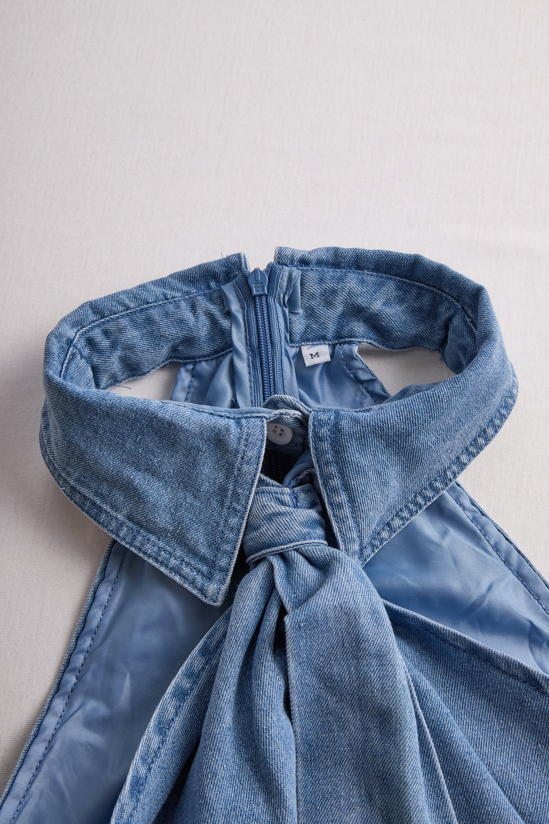 Blouse with Halter Neckline