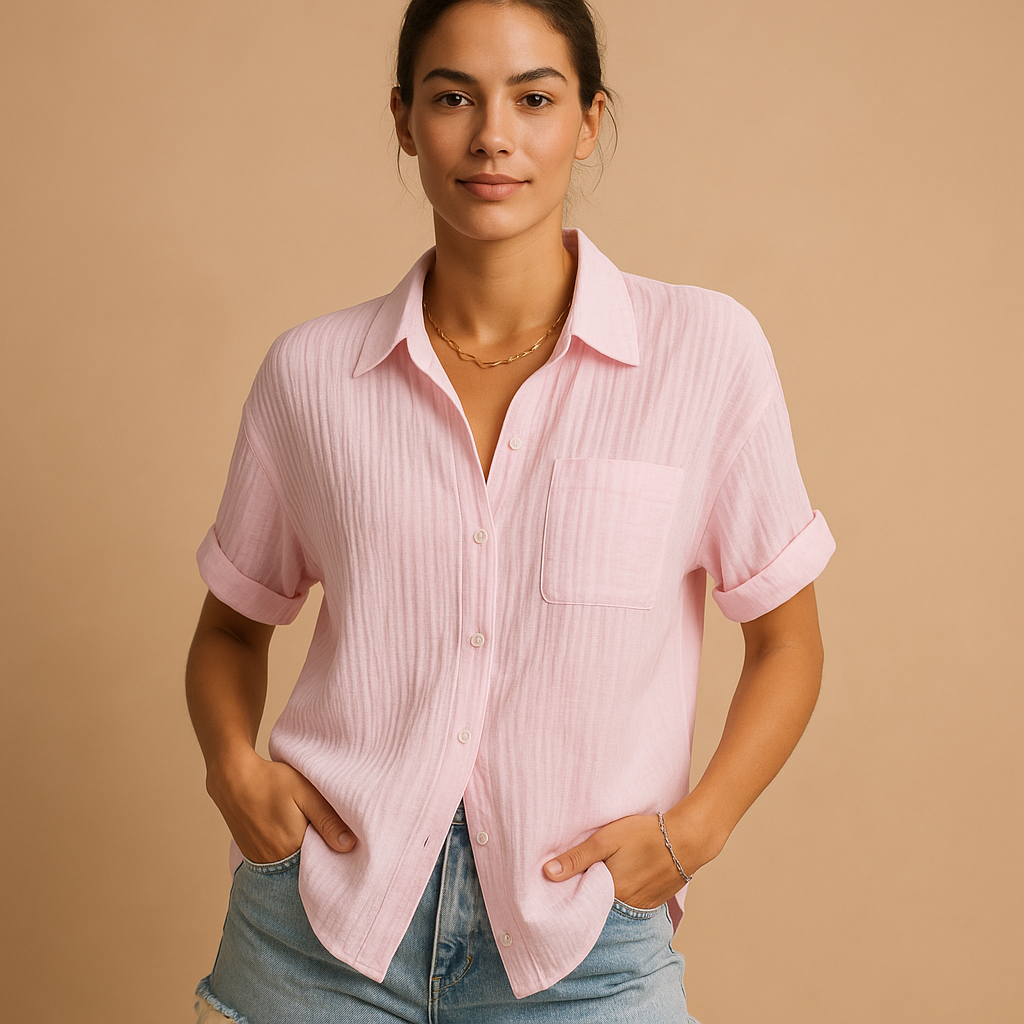 Blouse with Spaghetti Straps