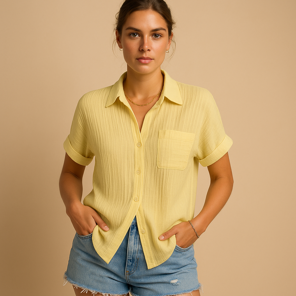 Blouse with Spaghetti Straps