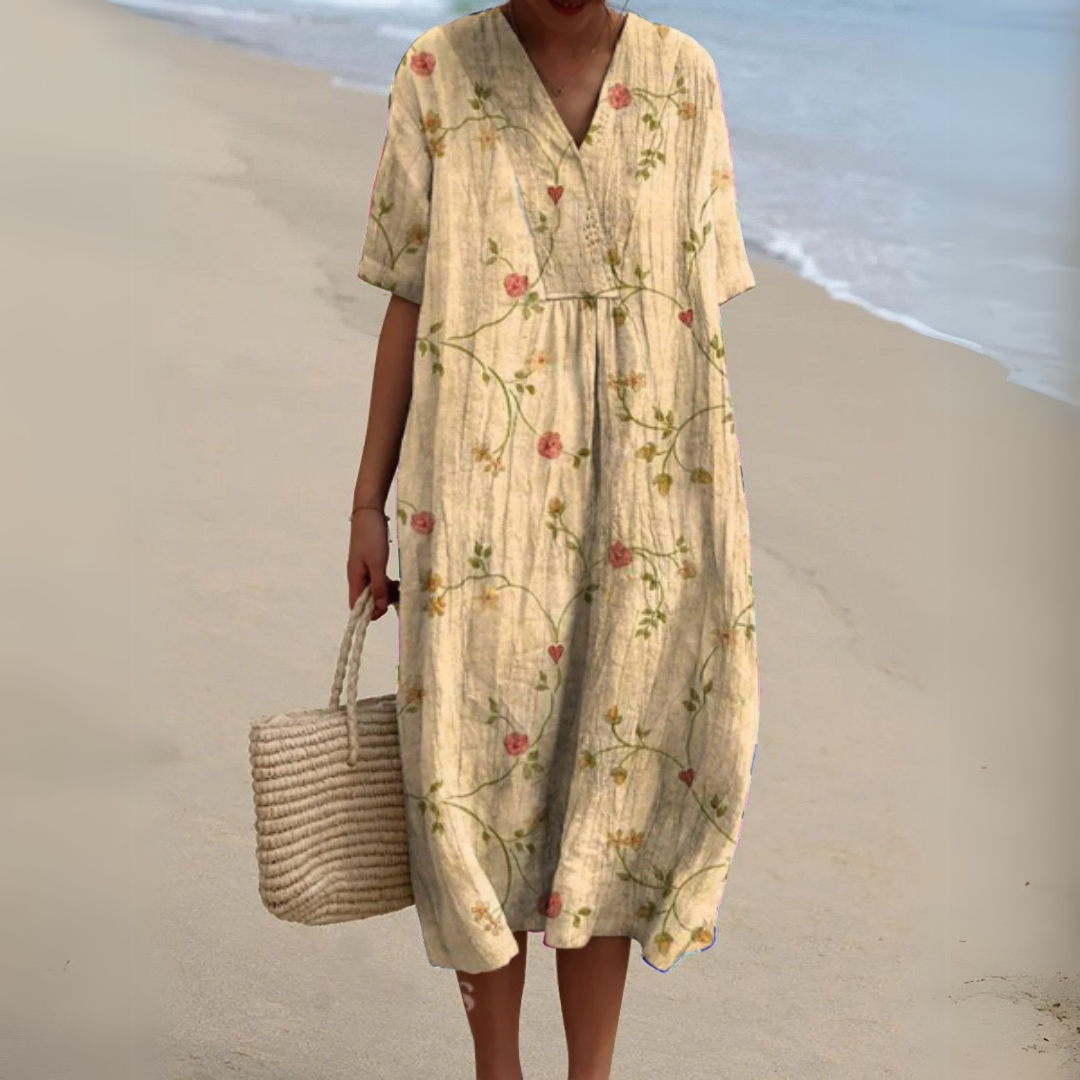 Cocktail Dress with V-Neck
