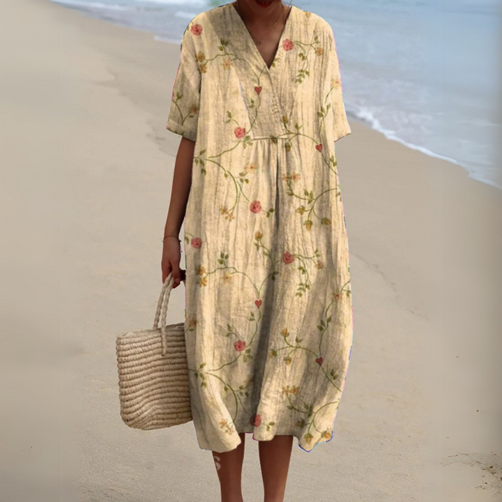 Cocktail Dress with V-Neck