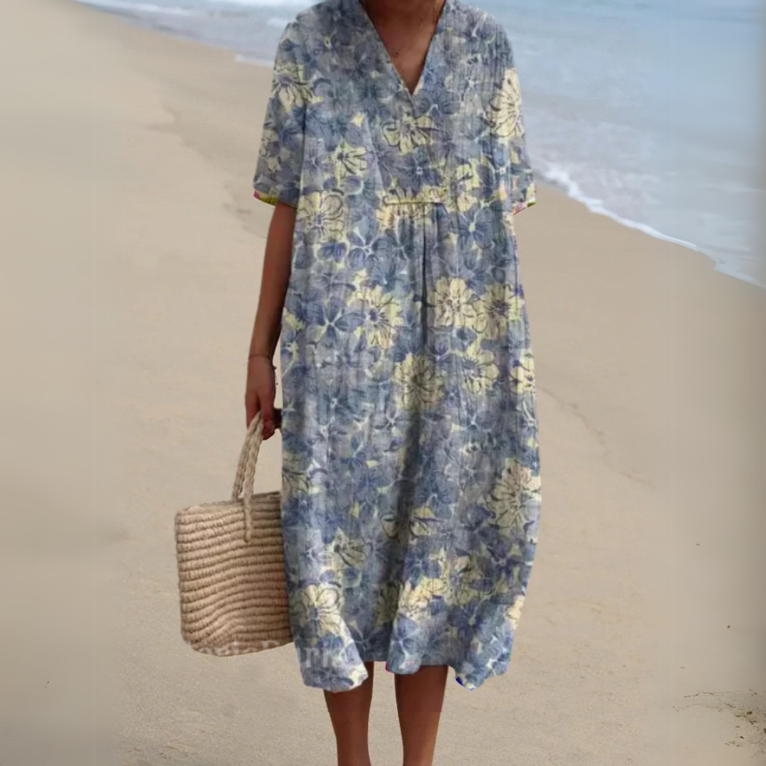 Cocktail Dress with V-Neck