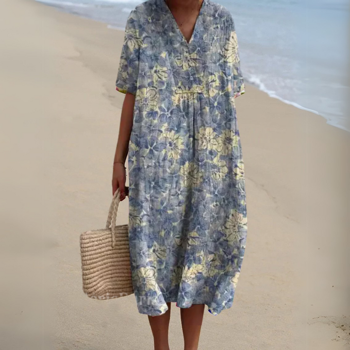 Cocktail Dress with V-Neck