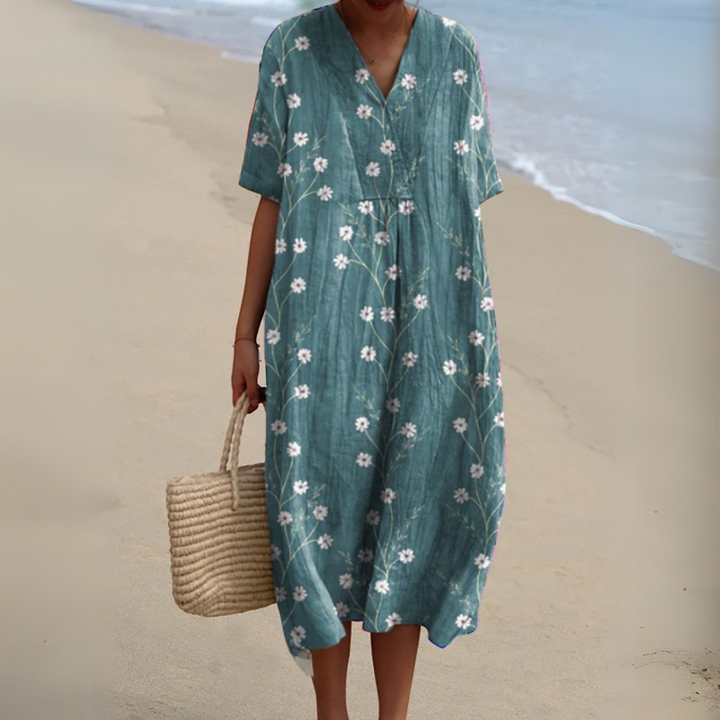 Cocktail Dress with V-Neck